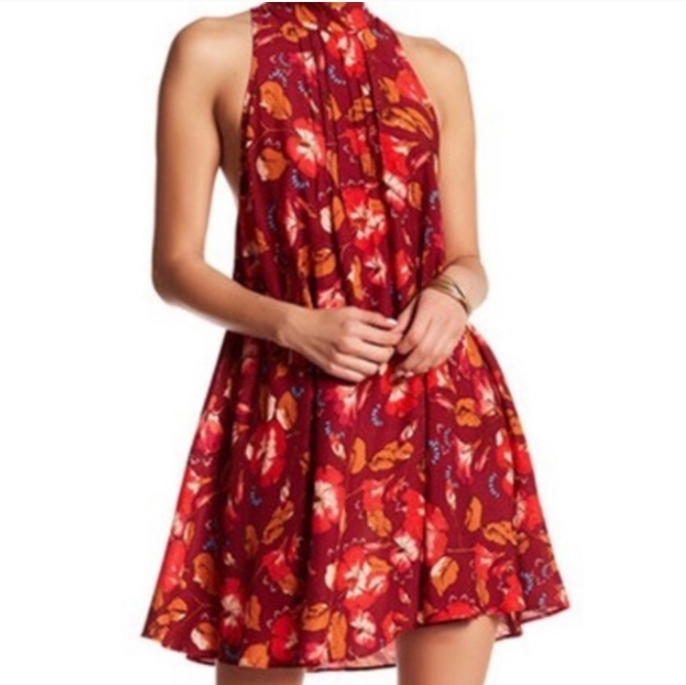 Free People Beaux Raspberry Slip Size L NWT